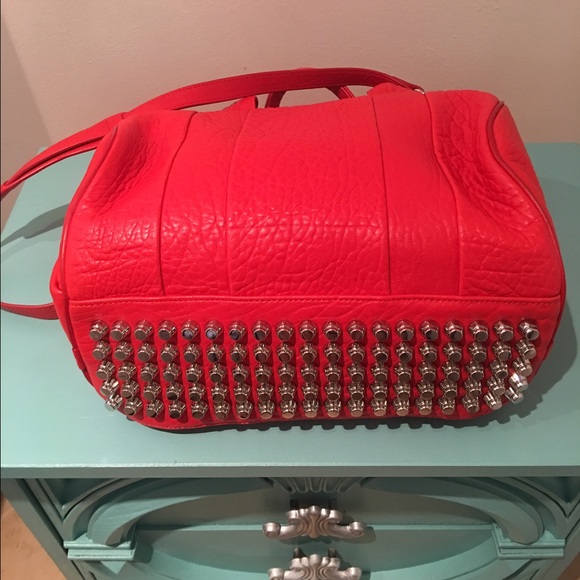 NEW Alexander Wang Rocco Red Satchel - Picture 2 of 4