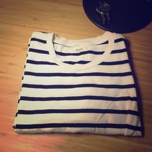 Madewell Crop Striped Tee