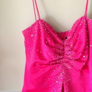 ‼️⚠️LOWEST PRICE hot pink sparkle formal dress