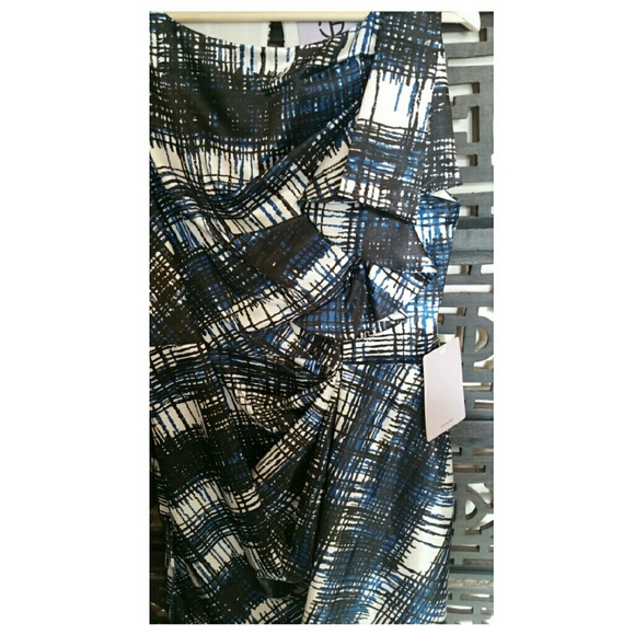 JS Collections Blue/Black Dress - Picture 4 of 4