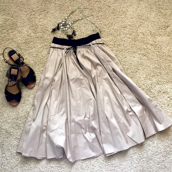 Knee length skirt