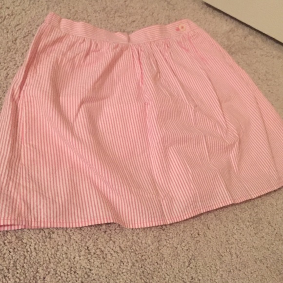 Lilly Pulitzer seersucker pink skirt