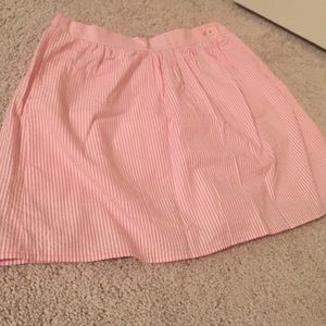 Lilly Pulitzer seersucker pink skirt