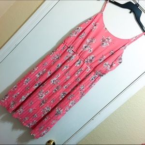 Pink floral work dress