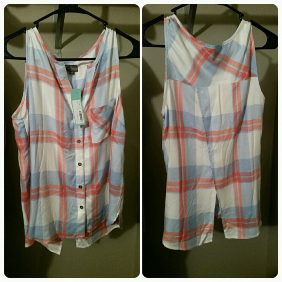 Market & Spruce split back tank top