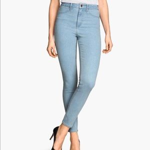 H&M Skinny High Waist Ankle Jeans