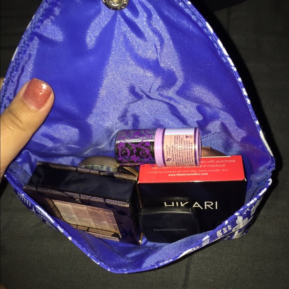 Ipsy bag with bronzer samples and full sizes