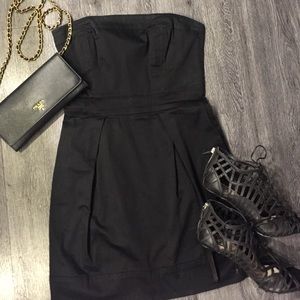 French Connection Strapless Cotton-Blend Dress