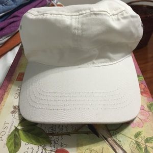Plain White military cap