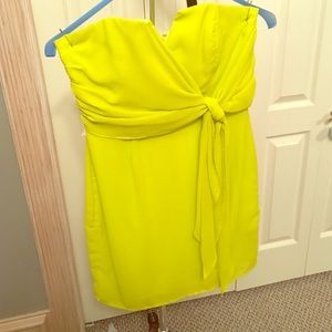 Yellow cocktail dress