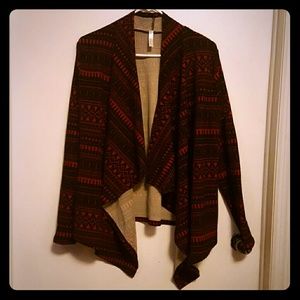 Pretty red and black cardigan