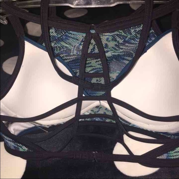 FERN PRINT STRAPPY BACK SWIM TOP - Picture 3 of 4