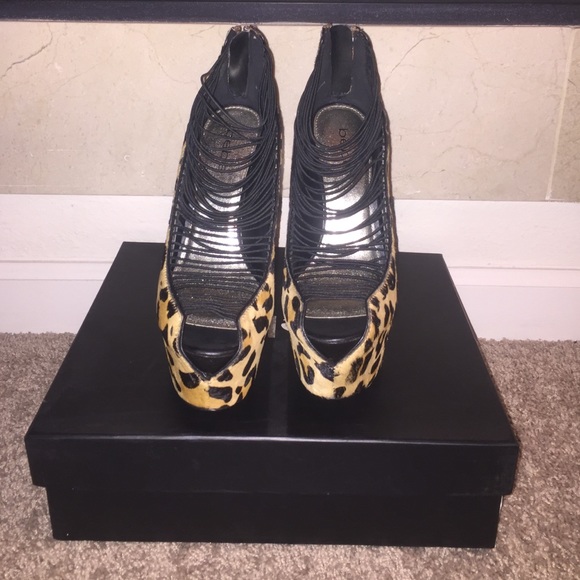 Bebe Cheetah Heels