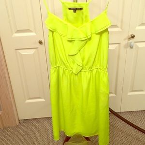 Neon yellow summer dress