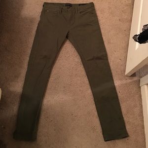 Forest green bullhead jeans