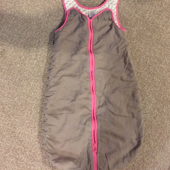 Baby Deedee sleeping bag Medium Grey Pink