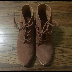 Marine suedue laceup boot brown Sz.7