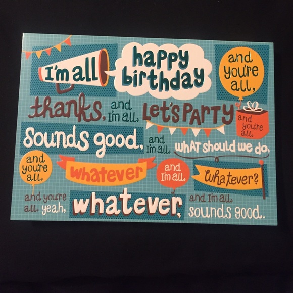 New Happy Birthday Card with Envelope and Seal