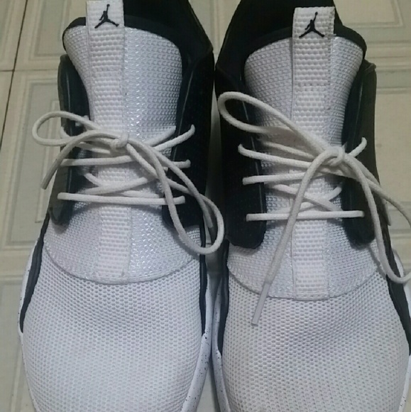Black and white Jordans
