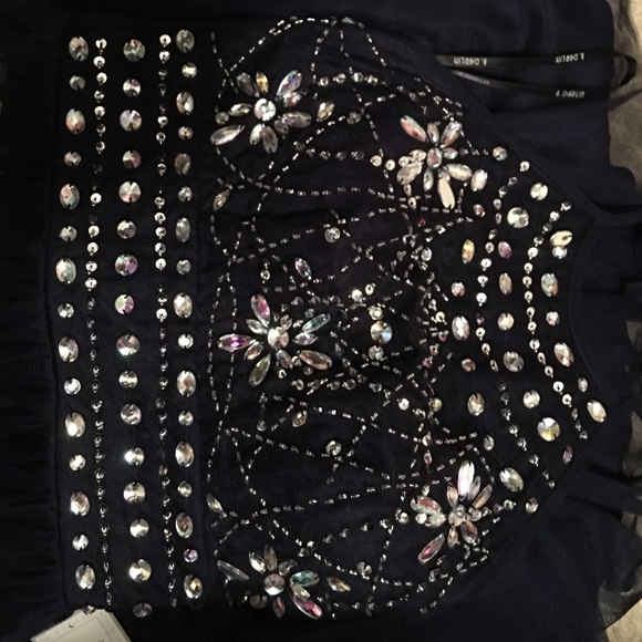 Navy blue prom dress - Picture 2 of 2