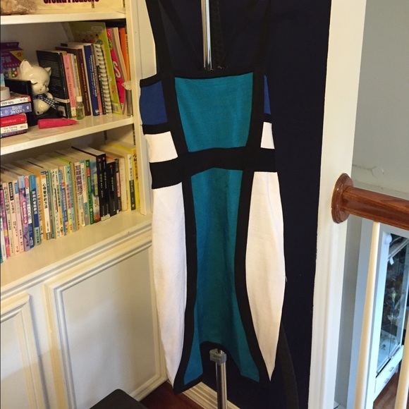 Bebe color block dress