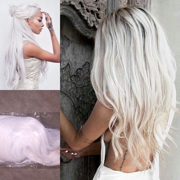 "The Mermaid Edition"-- white hair extensions