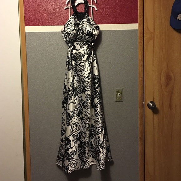 Black and white dress