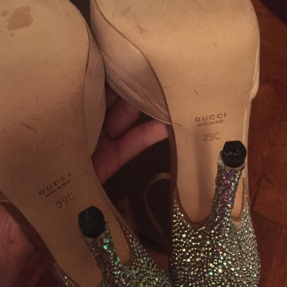 Gucci NIB Swarovski Open Toe Heels - Picture 4 of 4