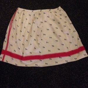 Madewell Embroidered Skirt with Pockets