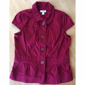 Ann Taylor Loft Button Top