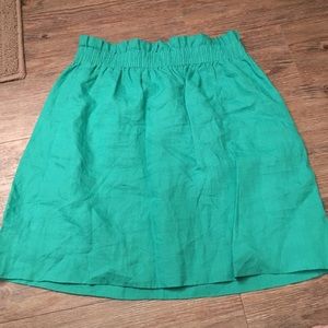 J. Crew Green Skirt