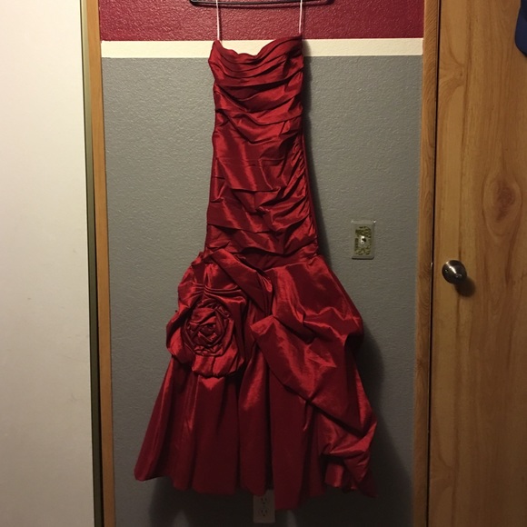 Red gown