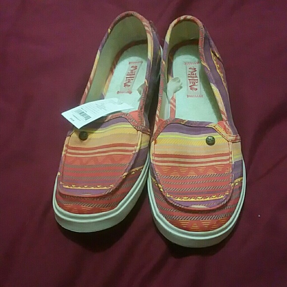 ♡Mad Love striped slides sunset colors festival