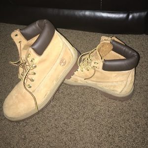 Tan Timberland boots