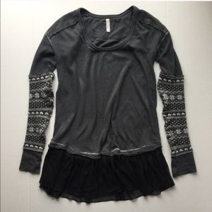 Free People frilly sweater