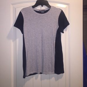 Two toned top black&grey