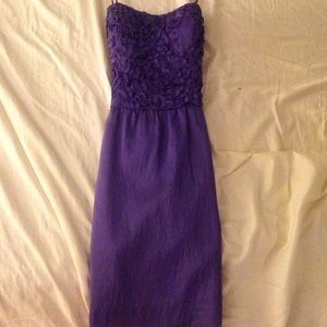 purple dress, perfect for homecoming!
