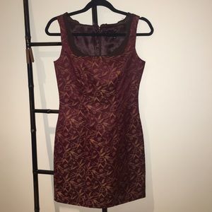 Betsy Johnson Retro Brocade Floral Dress