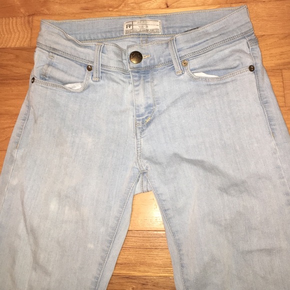 Free people light wash jeans