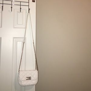 white/gold purse