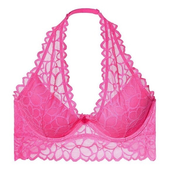 VS PINK HALTER BRALETTE nwot