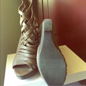 Gladiator stacked sandals