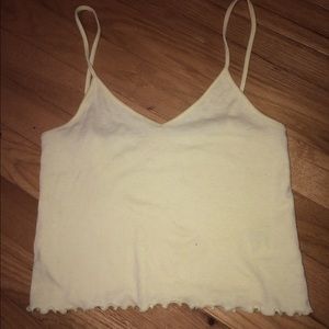 Urban crop yellow xs wavy trim