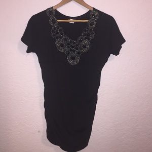 Black stretchy blouse
