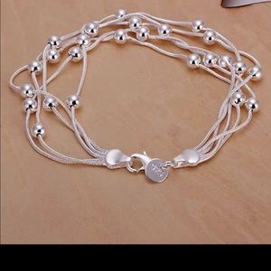 Sterling Silver 925 Beaded Braclet