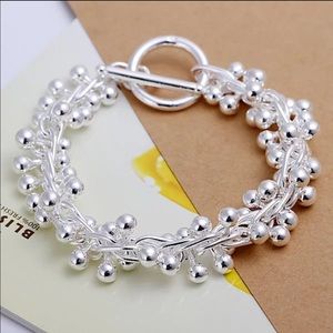 Sterling Silver 925 Ball Bracelet