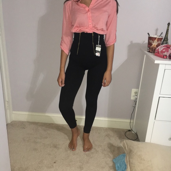 Black high waisted legging - Picture 2 of 4