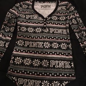 Victoria's Secret Winter Pajama Shirt