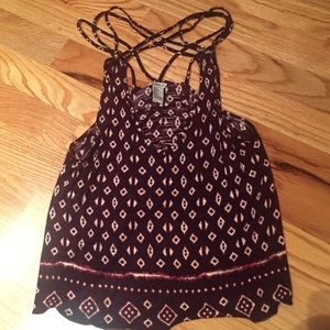 strappy top with an intricate back