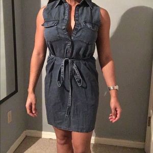 Sleeveless Jean Dress